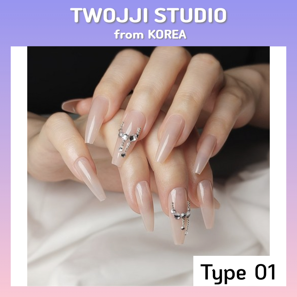 Self-Nail Ballerina Shaped Press-on Nail Tips