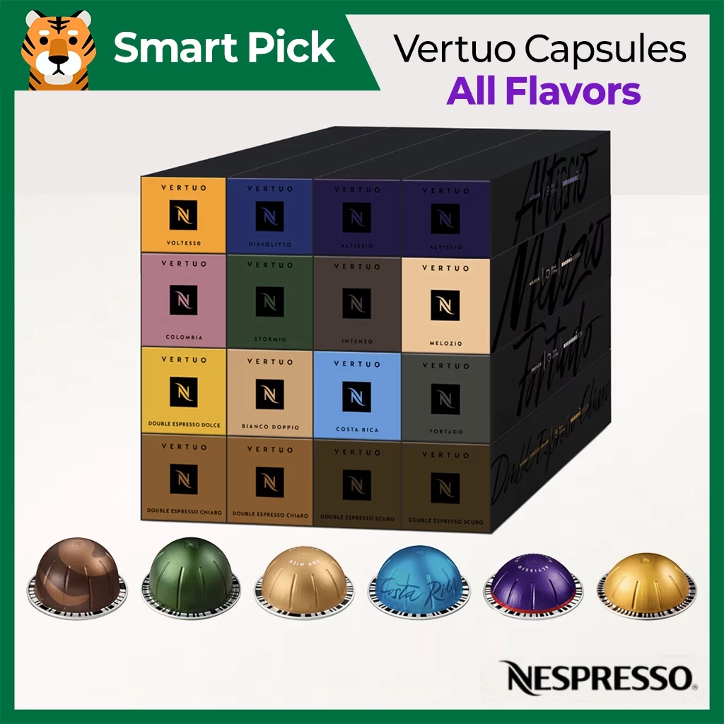 แคปซูล NESPRESSO Vertuo – 10 ฝัก (ไดอะโวลิโต้, เมโลซิโอ, โอดาซิโอ) | พันธุ์ 39 พันธุ์ มีให้เลือก | ส่งจากกรุงเทพ / Bluebottle Nespresso Vertuo รุ่นลิมิเต็ด