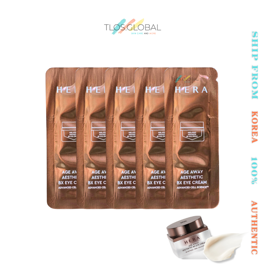 24pcs or 48pcs Hera Age Away Aethentic BX Eye Cream 1ml |คอลลาเจน BX peptide และข้าว EGF