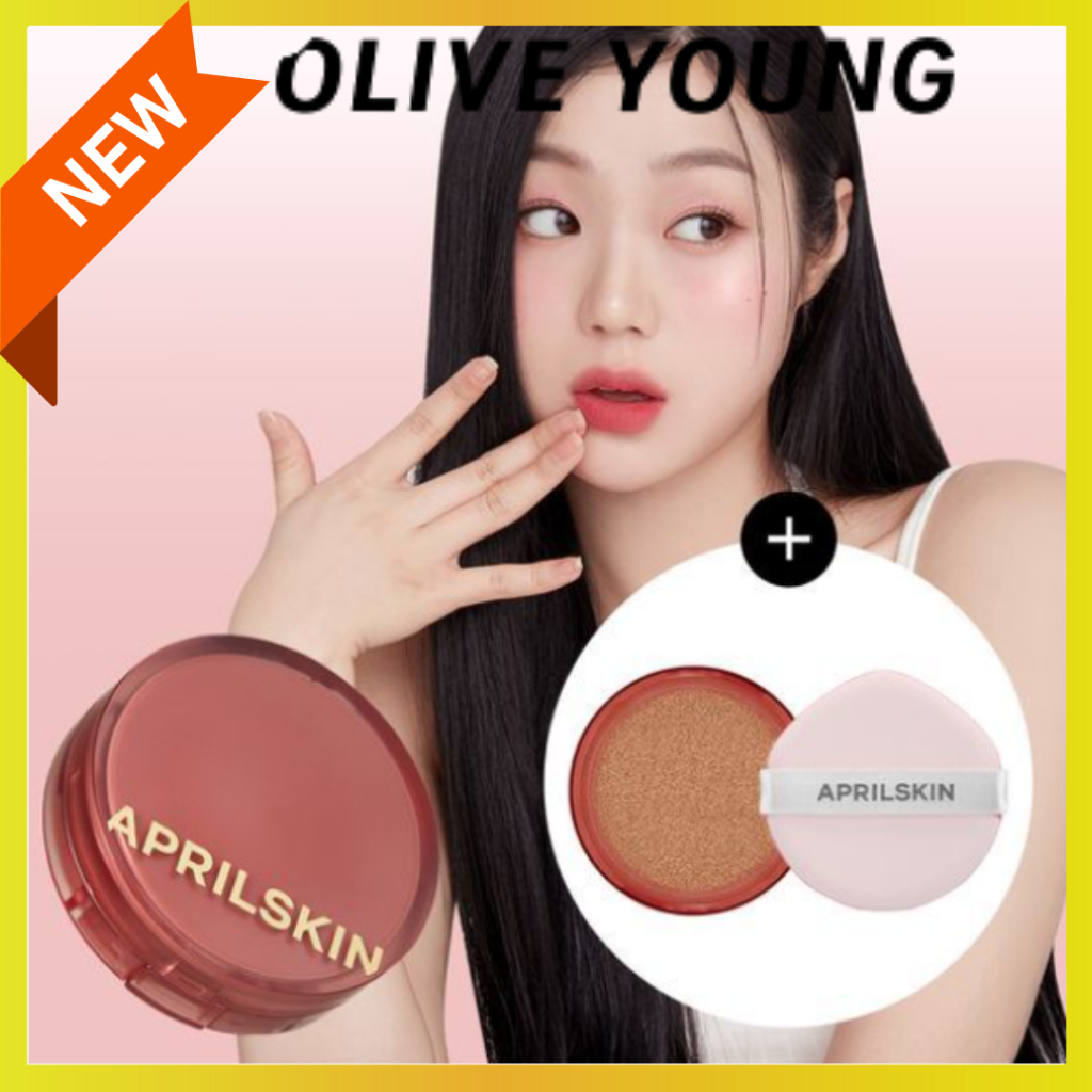 APRILSKIN Hero Cushion (ชุดพิเศษรีฟิล) | Yet บางครอบคลุมทรงพลัง | มี 4 เฉดสี