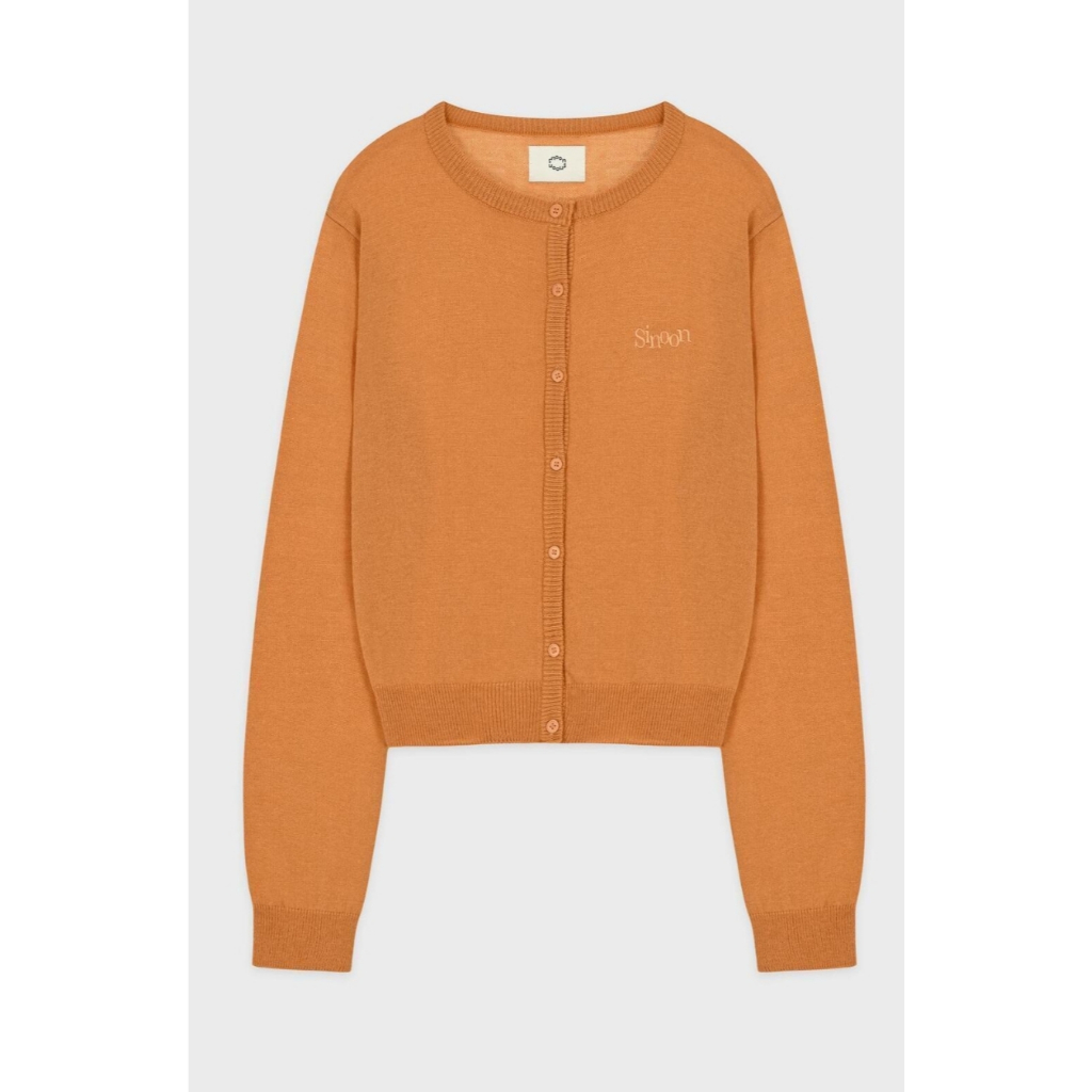 [SUZY LOOKS] คาร์ดิแกน.logo.SINOON.สีแอปริคอท