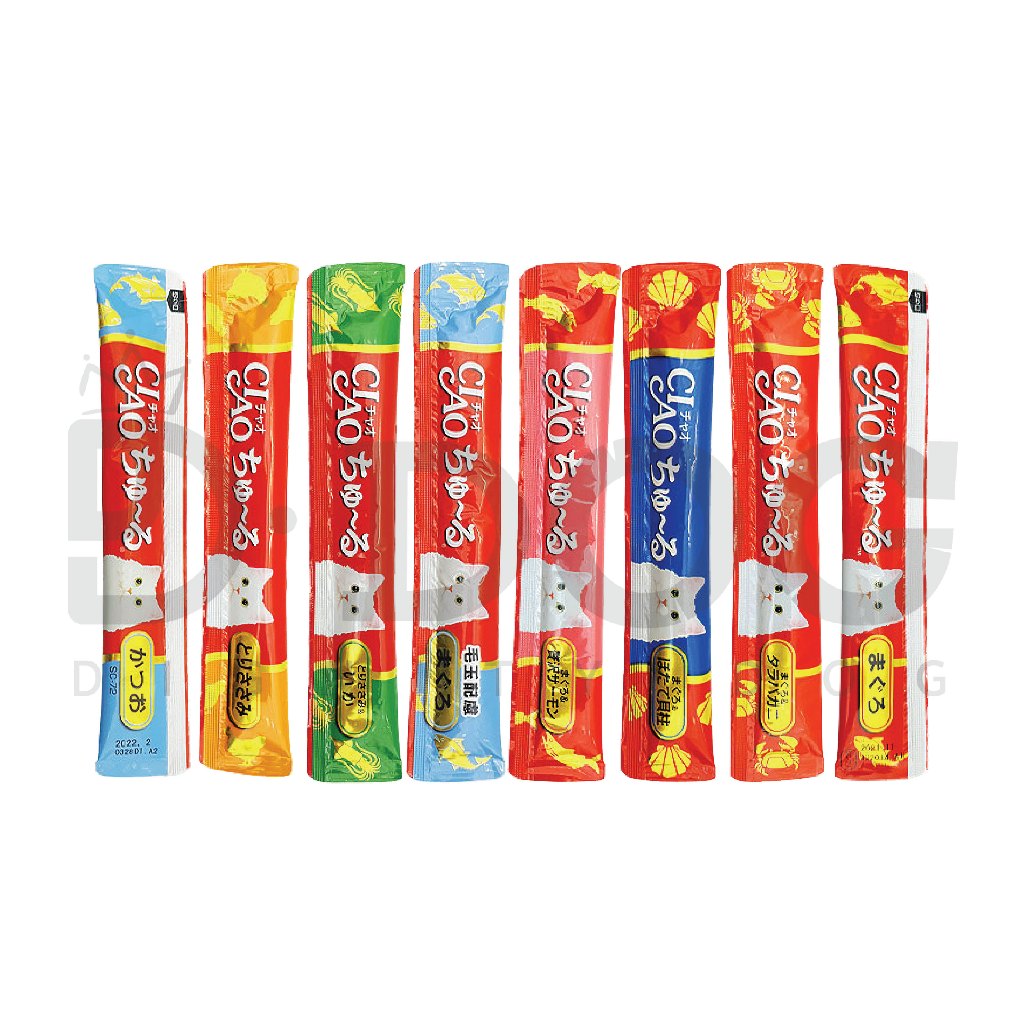 Inaba  CIAO 14g Cat Creamy เปียก churu Fresh Seafood เพียง 1 แท่ง