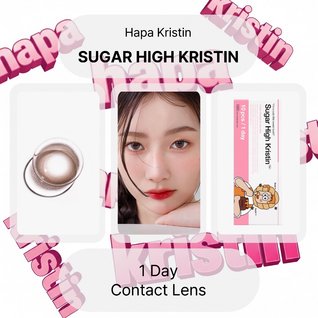 [ฮาปา คริสติน] คอนแทคเลนส์ 1 วัน <SUGAR HIGH KRISTIN> (Ash Choco)(13.0mm)