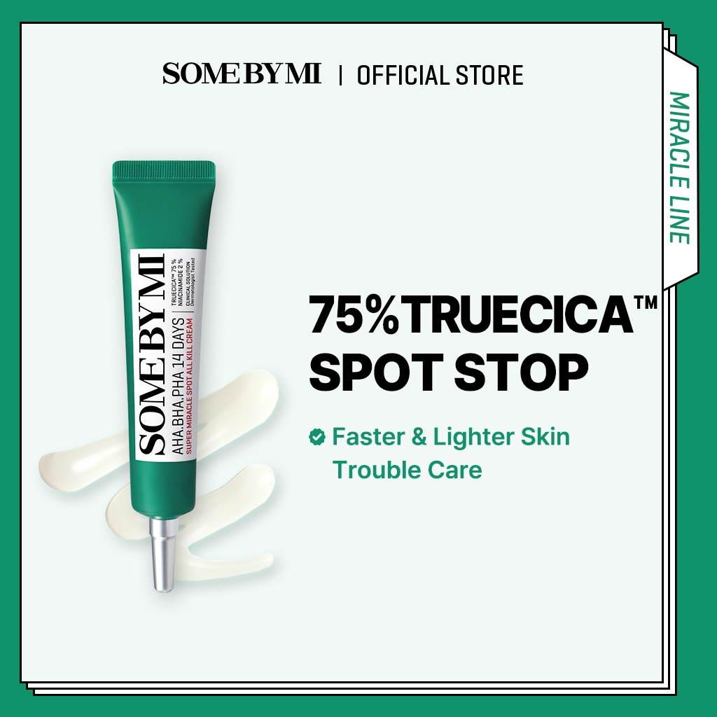 SOME BY MI AHA.BHA.PHA 14 Days Super Miracle Spot All Kill Cream [30ml], ครีมลดสิว