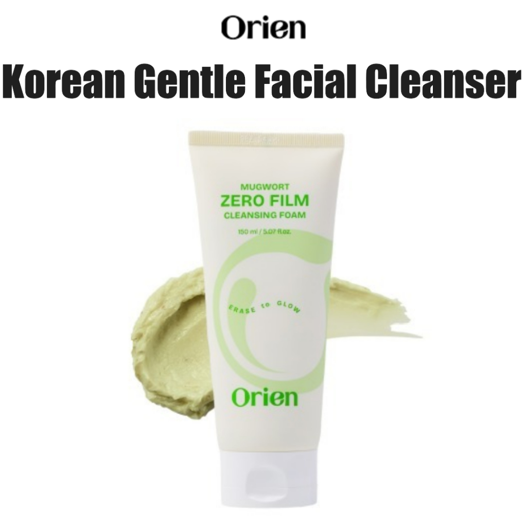 [ORIEN] โฟมล้างหน้า Mugwort Zero-Film 150ml | Korean Gentle Facial Cleanser for Oily, Sensitive & Ac