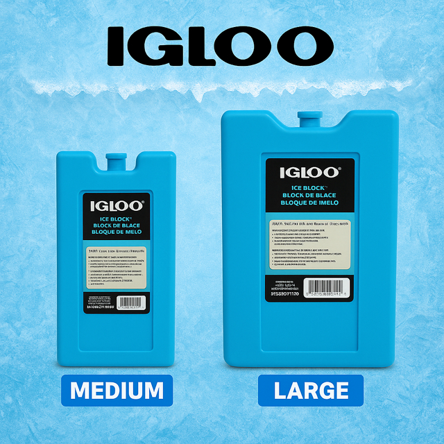 Igloo Maxcold Ice Block–Reusable Ice Subs Long-Lasting Cooling ขนาดกลางและขนาดใหญ่สําหรับ Cooler