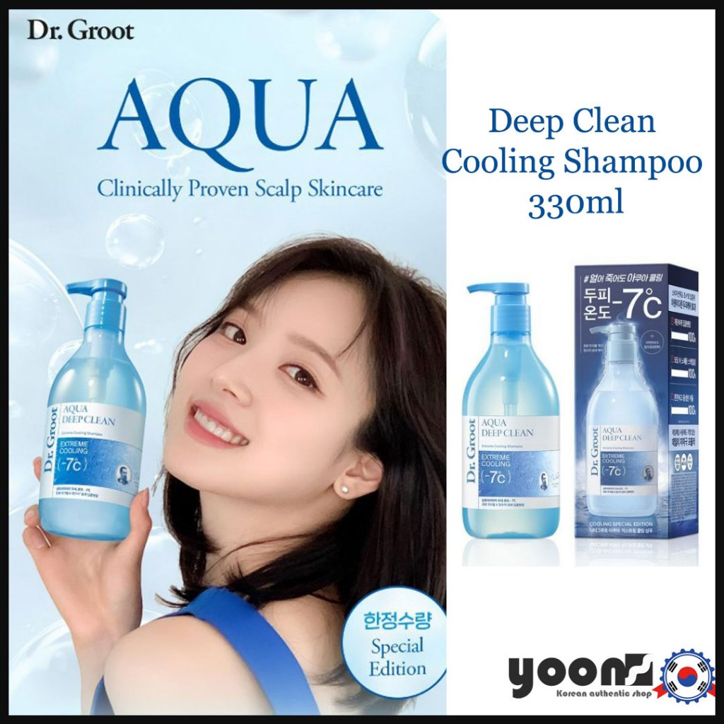 [Dr.Groot] Aqua Deep Clean Cooling Shampoo 330ml_จากเกาหลี