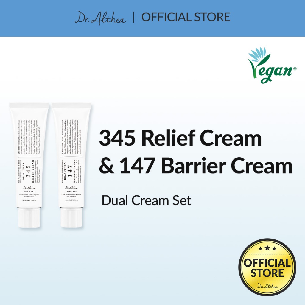 Dr.althea Dual Cream Set | 345 Relief Cream 50ml & 147 Barrier Cream 50ml