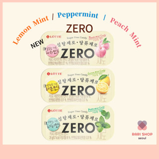 [Lotte] Zero Lemon Mint & Peppermint Candy (28g) Peach Mint …