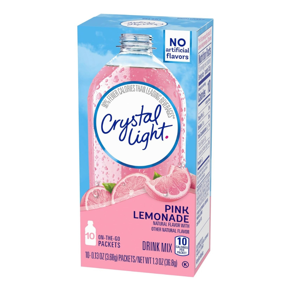 HEINZ Crystal Light on the go Pink Lemonade Mix 10 ซอง/กล่อง Low Calorie Slimming / จากเกาหลี