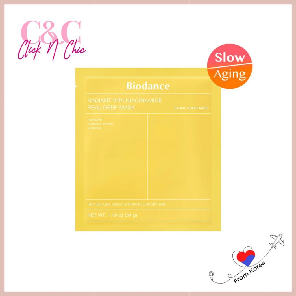 Biodance Radiant Vita Niacinamide Real Deep Mask Sheet 1ea