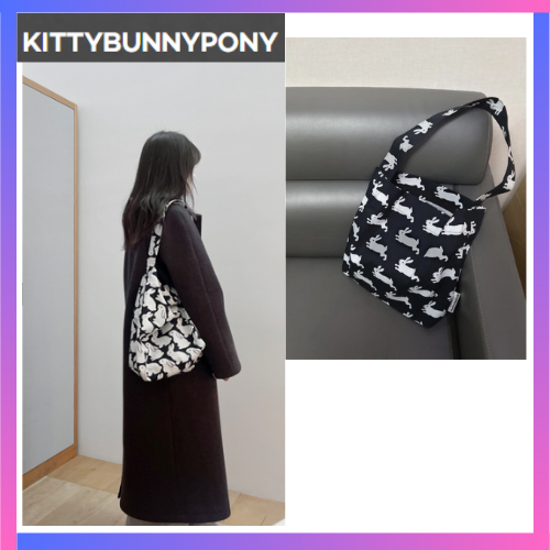 [kbp] Kitty Bunny Pony_Skrimy Hobo bag series_eco bag