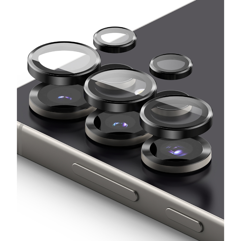 Ringke Camera Lens Frame Glass องสําหรับ Galaxy S25 Ultra ตัวป้องกันเลนส์กล้องพร้อมกรอบอลูมิเนียม