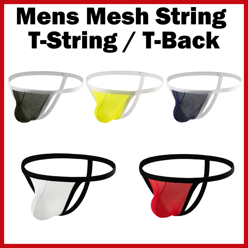 [YearnWear] Men Thong Lingerie Men G String T Back Men Thong Men G String for Men Jockstrap
