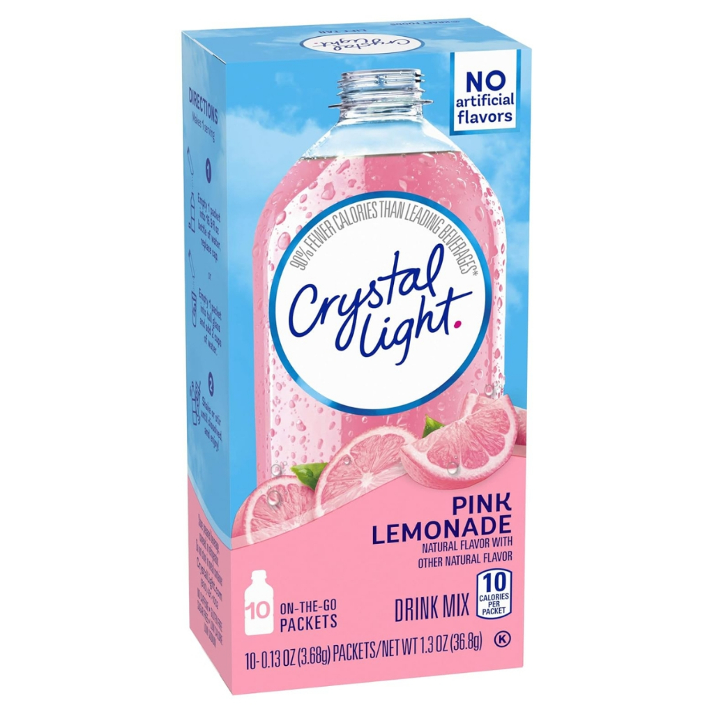 HEINZ Crystal Light on the go Pink Lemonade Mix 10 ซอง/กล่อง แคลอรี่ต่ํา สลิมมิ่งจากโซล เกาหลี