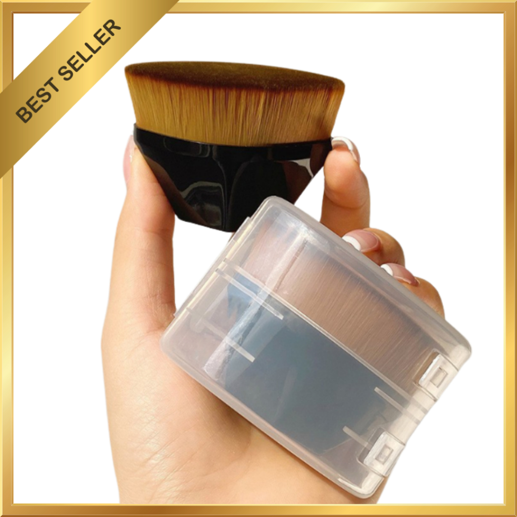 แปรงแต่งหน้ารองพื้น – สีดํา | เรียบ ผสมผสาน ไร้ที่ติ จบ ขนแปรงนุ่ม+ของขวัญ!