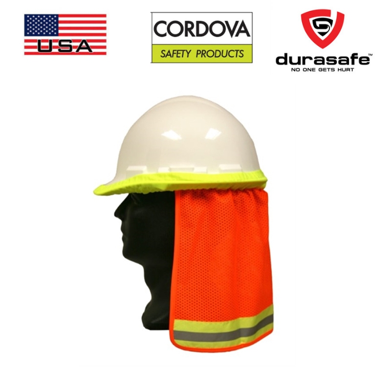 CORDOVA VNS100 เฉดสีคอ ตาข่ายสีส้ม ที่คาดผมยางยืดมะนาว