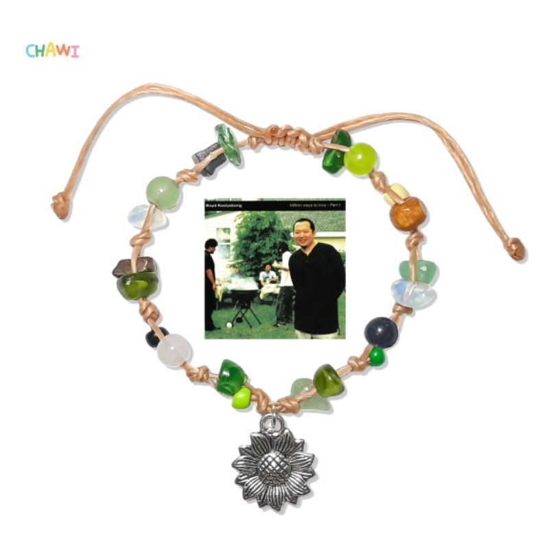 กำไลเชือกเทียนออกแบบตามปกเพลง - รูปที่ 5