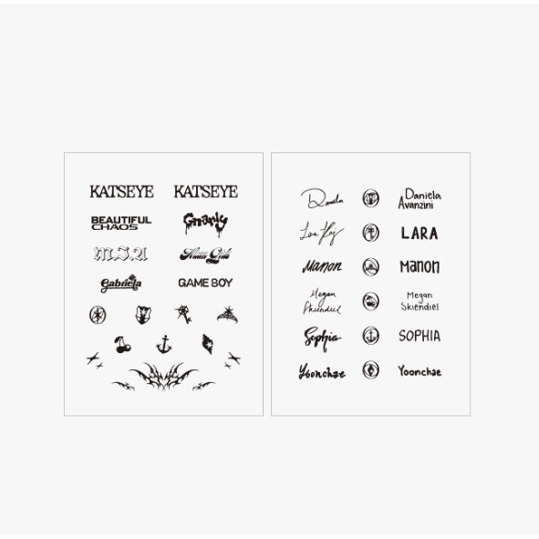 Katseye - Tatto Sticker (สําหรับทุกประเภท)