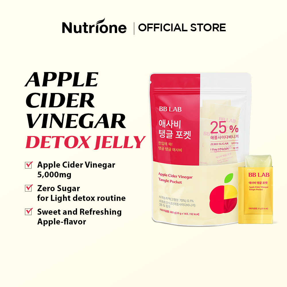 Nutrione BB LAB Apple Cider Vinegar Tangle Pocket Jelly (20 กรัม x 14 ซอง)