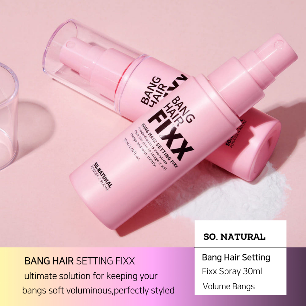 So. natural Bang Hair Setting Fixx Spray 30ml | เกาหลีผมม้าปริมาณผงเคลือบหมอกติดทนนาน
