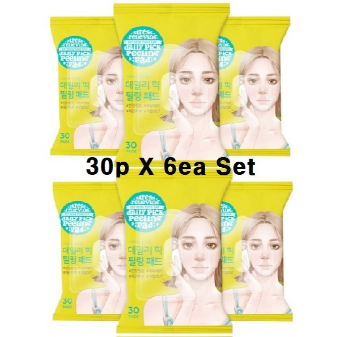 [ Ariul ] Daily Pick Dual Peeling Toner Pad 180p (30pX6EA) Set / Ariul Dead Skin Care Toner Pad / AH