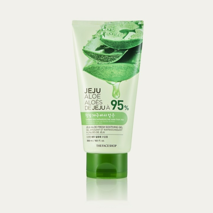 [THE FACE SHOP] Jeju Aloe Soothing Gel 300ml เจลว่านหางจระเข้เกาหลีจากเกาะเจจู สินค้าเกาหลีแท้ๆส่งตรงจากเกาหลี