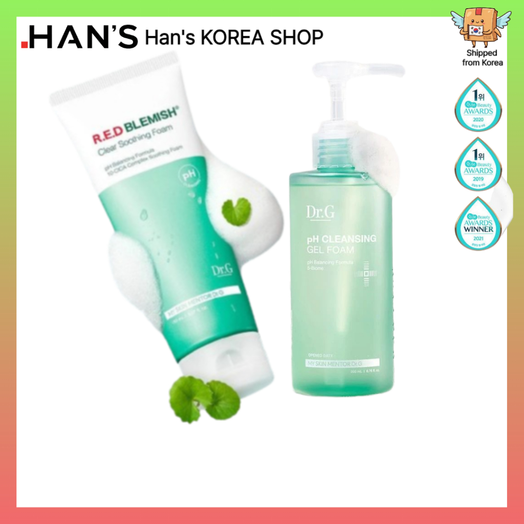 [Dr.G] Red pH Cleansing Gel Foam / Red Red Blemish Blemish Clear Soothing Foam - pH Balancing Fumula