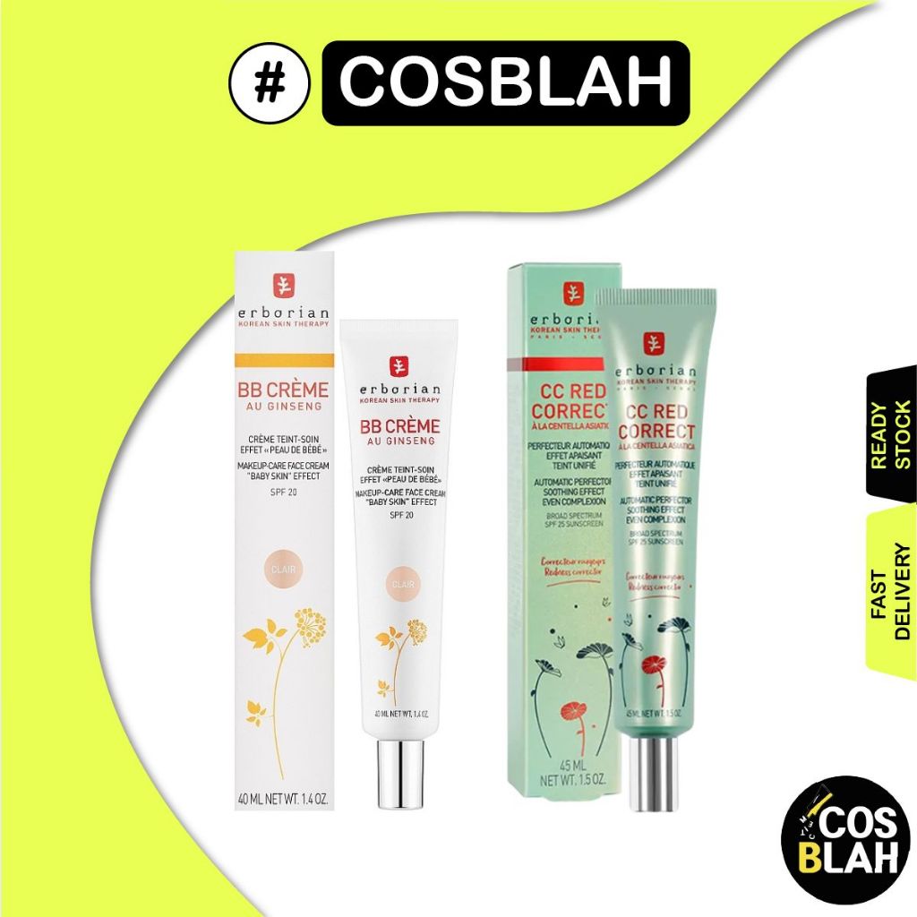 Erborian CC Cream Red Correct / BB Cream/ CC Red Correct Gift Set / Super BB Cream