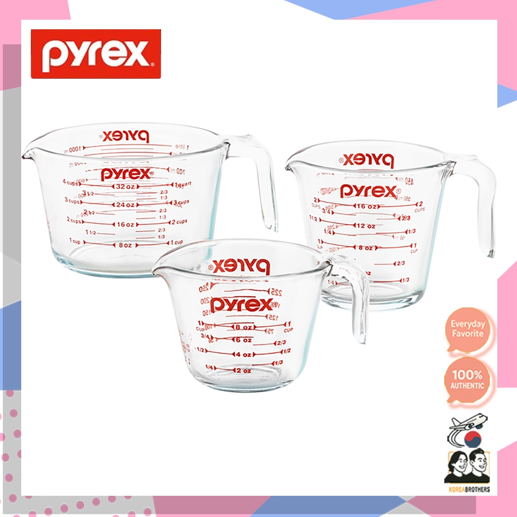 ถ้วยตวงแก้วทนความร้อน Pyrex / Original 250ml, 500ml, 1000ml / อุปกรณ์อบขนม
