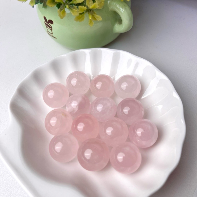 [BYU CRYSTALS] Mini Rose Quartz Sphere