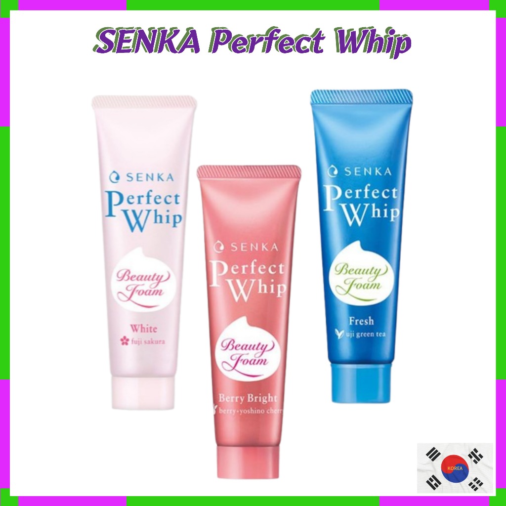 Senka Perfect Whip Cleansing foam 50g - ขจัดสิ่งสกปรกจากรูขุมขน ปกป้องผิว โฟมนุ่ม