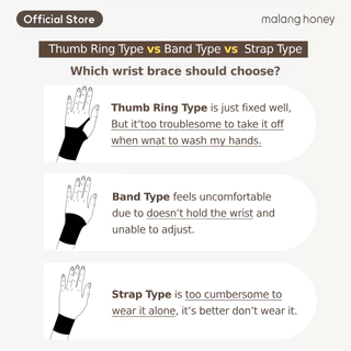 [Malang Honey Official] อุปกรณ์พยุงข้อมือและนิ้วโป้ง – แบบถอดได้ สำหรับคุณแม่ตั้งครรภ์/หลังคลอด (มีให้เลือก 2 สี - สีดำ, สีเบจ)