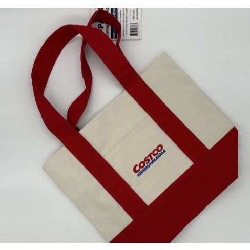 [LIMITED EDITION] COSTCO Canvas Tote Ego Bags Set 2-Pack (Mini+Large) / Trader Joes Eco Bag Tote Bag Canvas ราคา ถูกที่สุด ดีลบีเคเค แกลเลอรีภาพที่ 6