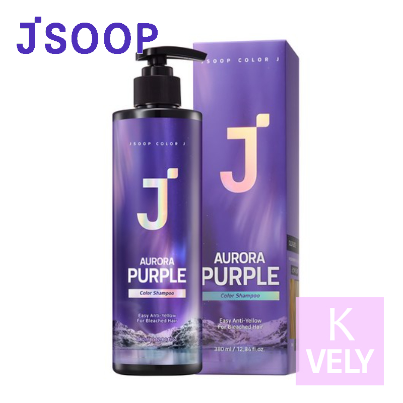JSOOP Color:J Aurora Purple Toning Shampoo – Woody Floral Scent 380ml / Yellow Tone Remover Shampoo