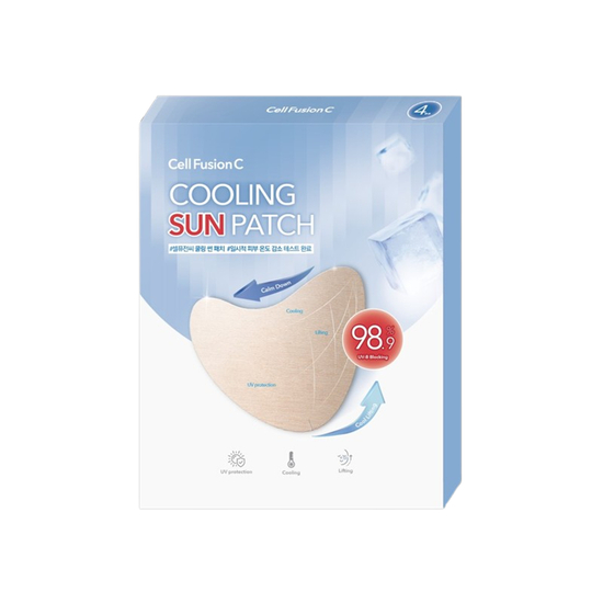 [Cell Fusion C] Cooling Sun Patch 4.5g x 4ea / UV Protection & Soothing Skin Patch [จัดส่งจากเกาหลี]