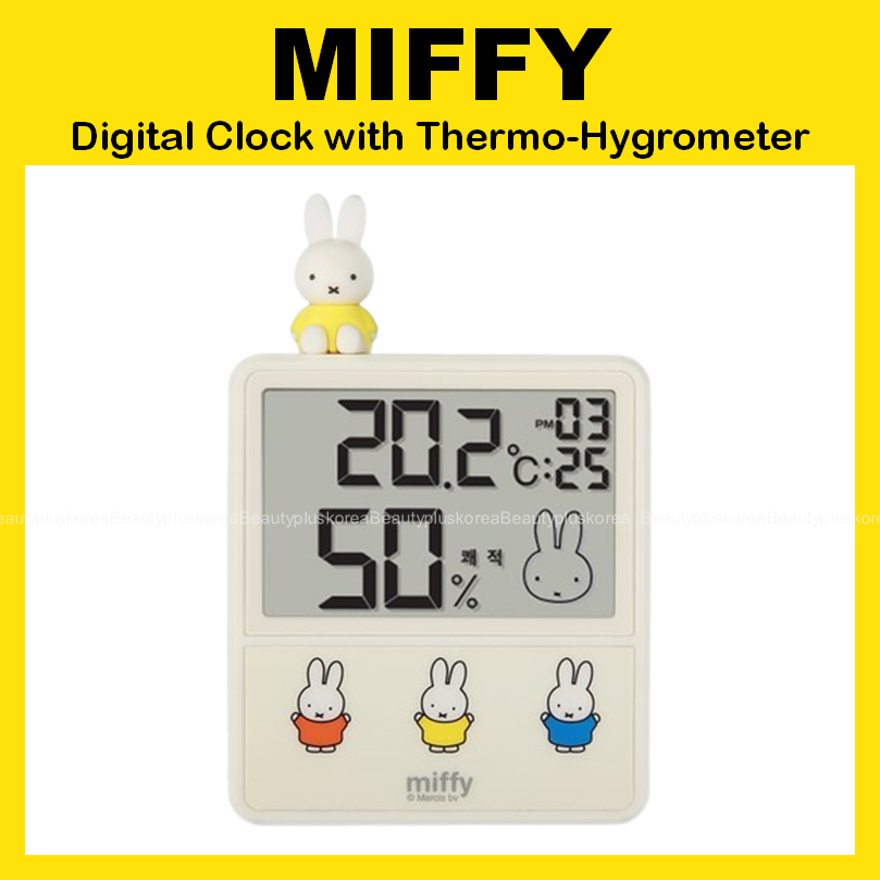 [MIFFY] นาฬิกาดิจิตอล น่ารัก พร้อม Thermo-Hygrometer