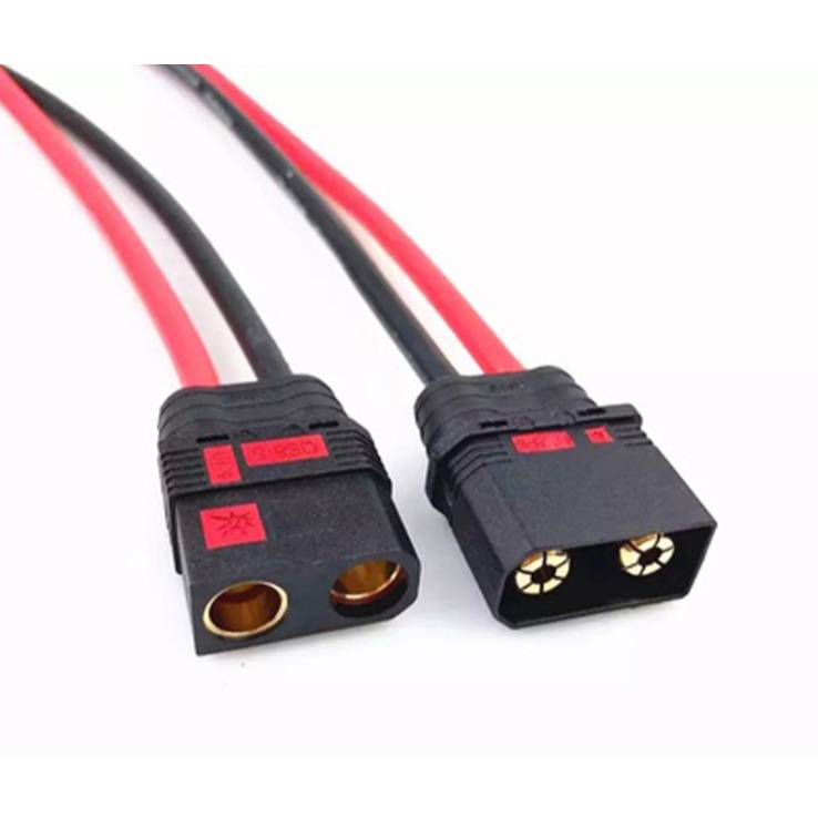 ขั้วต่อ QS8-S พร้อม 10 AWG 10 ซม. ตัวผู้หรือตัวเมีย