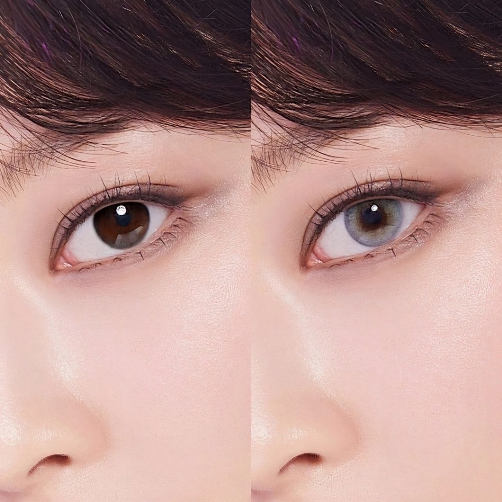 OLENS RUSSIAN VELVET GRAY คอนแทคเลนส์ 2P เลนส์เกาหลี เลนส์ - รูปที่ 2
