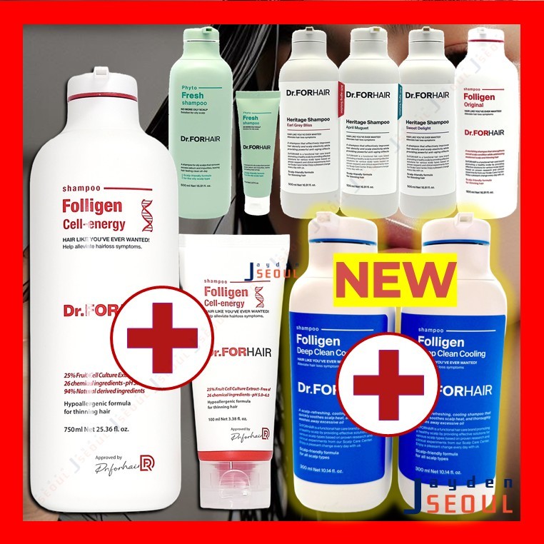 Dr. FORHAIR | การดูแลผมร่วงและหนังศีรษะ - แชมพู Phyto Fresh, แชมพู Folligen Original, แชมพู Folligen