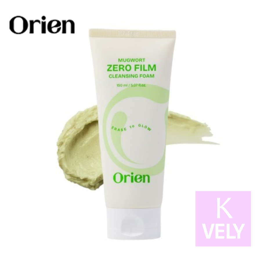 ORIEN Mugwort Zero Film Cleansing Foam 150ml – Mild Acidic Cleanser สําหรับผิวแพ้ง่าย