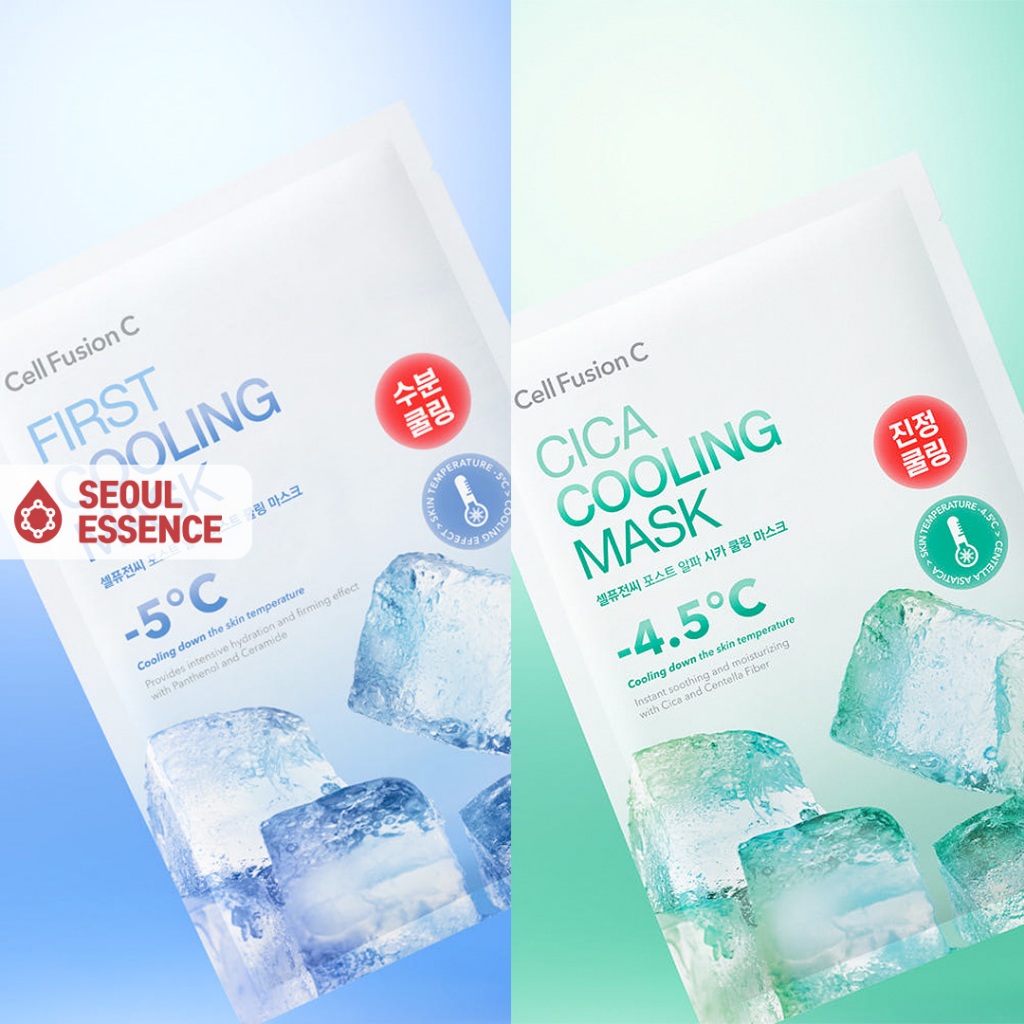 Cell Fusion C Post Alpha First / Cica Cooling Mask 27g - การบํารุงรักษาอุณหภูมิความงาม, ไฮโดรเจลผ่อนคลาย