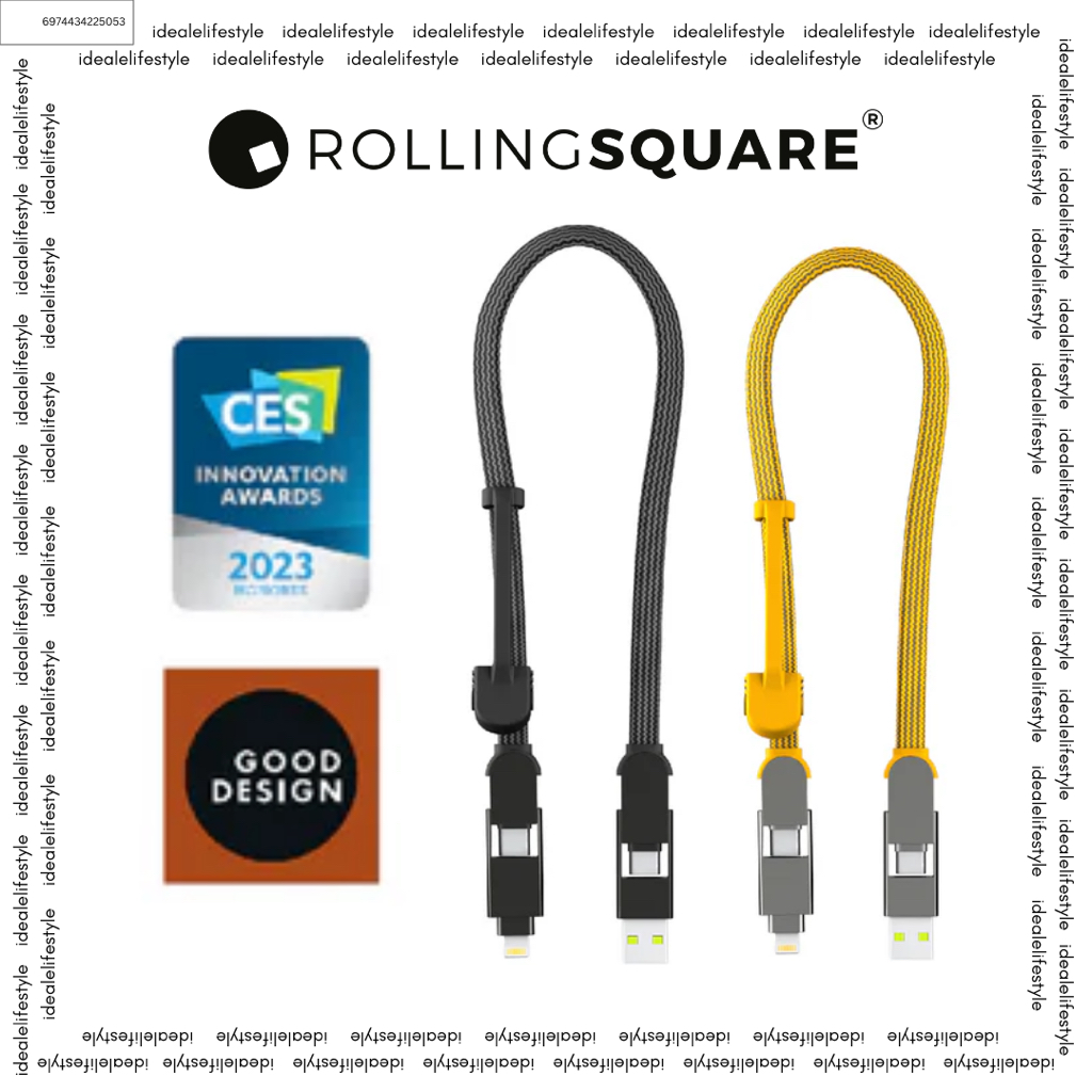 Rolling Square inCharge XL 30cm / 1ft -100W สายเดินทาง 6in1