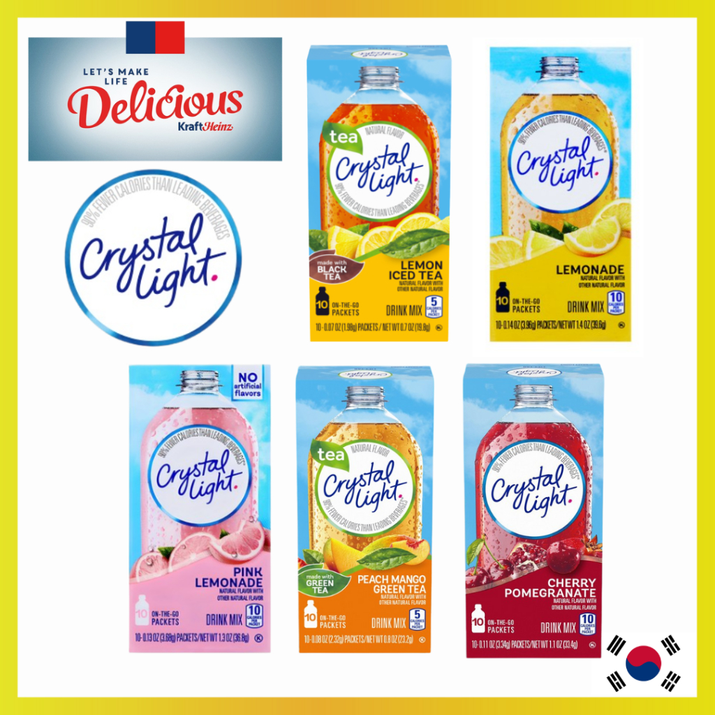 ฐานชาร์จเครื่องดื่มแคลอรี่ต่ําคริสตัล | ดื่ม ผสม 10 แท่ง – ทับทิมเชอร์รี่ / น้ํามะนาวสีชมพู / ชาเขียวมะม่วงพีช / ชาเย็นมะนาว / น้ํามะนาว | ปราศจากคาเฟอีน