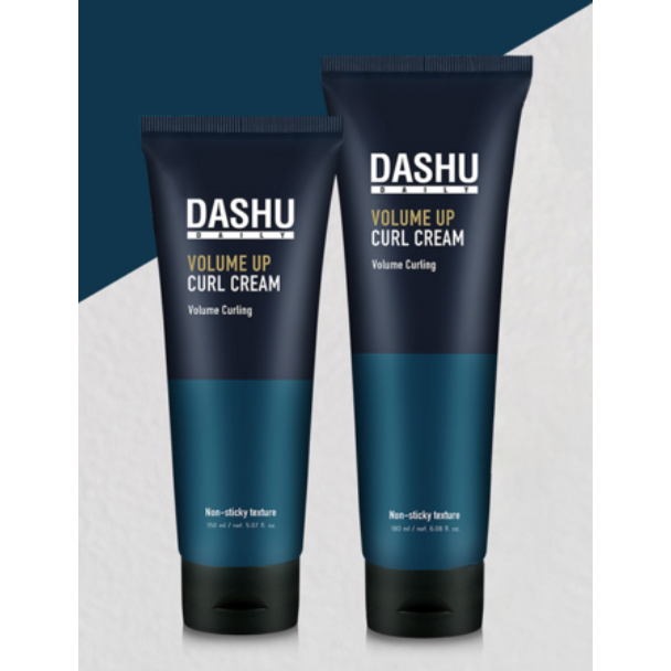 DASHU Daily Volume Up Curl Cream 180ml / Volume Boost & Natural Curl Styleing Cream