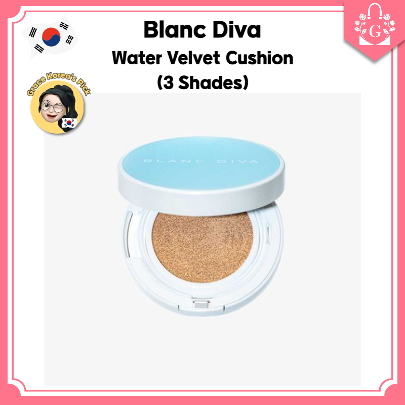 ♥️3 Shades♥️ Blanc Diva Water Velvet Cushion / Shipping from Korea