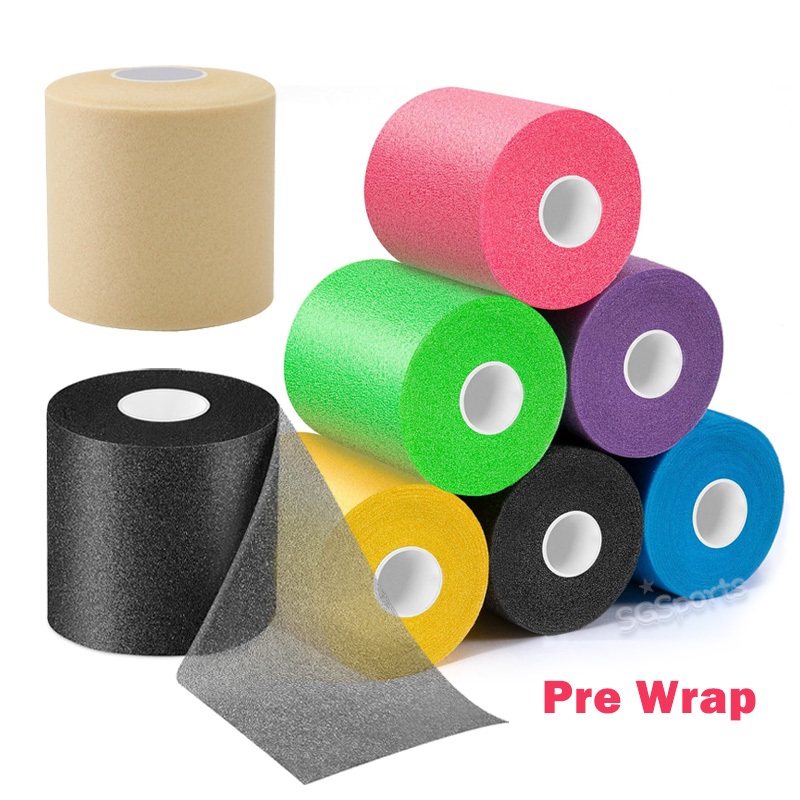 Pre Wrap Athletic Tape Foam Under Wrap Bandage PreWrap Tapes for Ankle Wrist Knee Hair