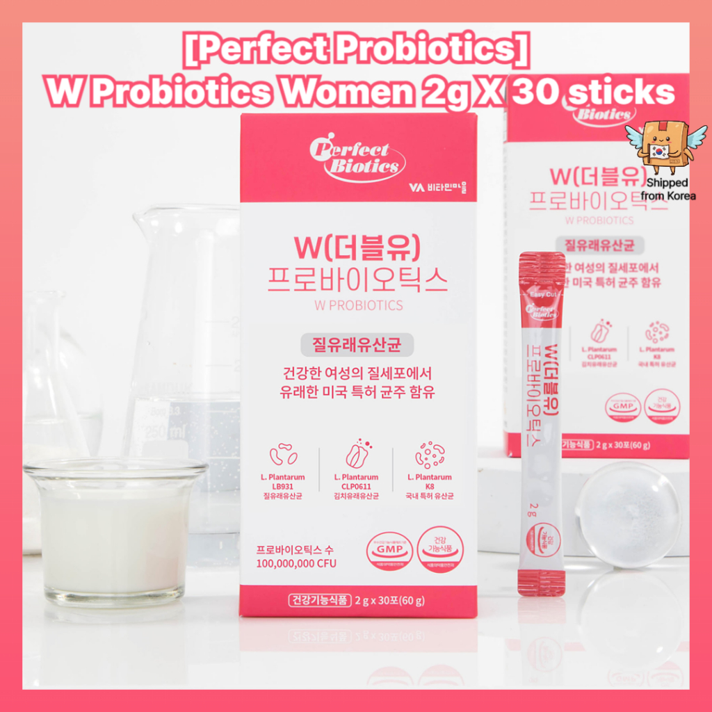 [Perfect Probiotics] W Probiotics Women 2g X 30 แท่ง / สุขภาพช่องคลอด / โปรไบโอติกต้นกําเนิด / อาหารเสริมเพื่อสุขภาพ