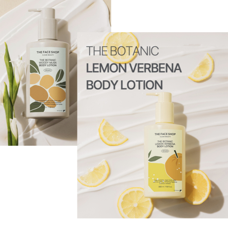 [The Face Shop] The Botanic Lemon Verbena /Musk Body Body Lotoin