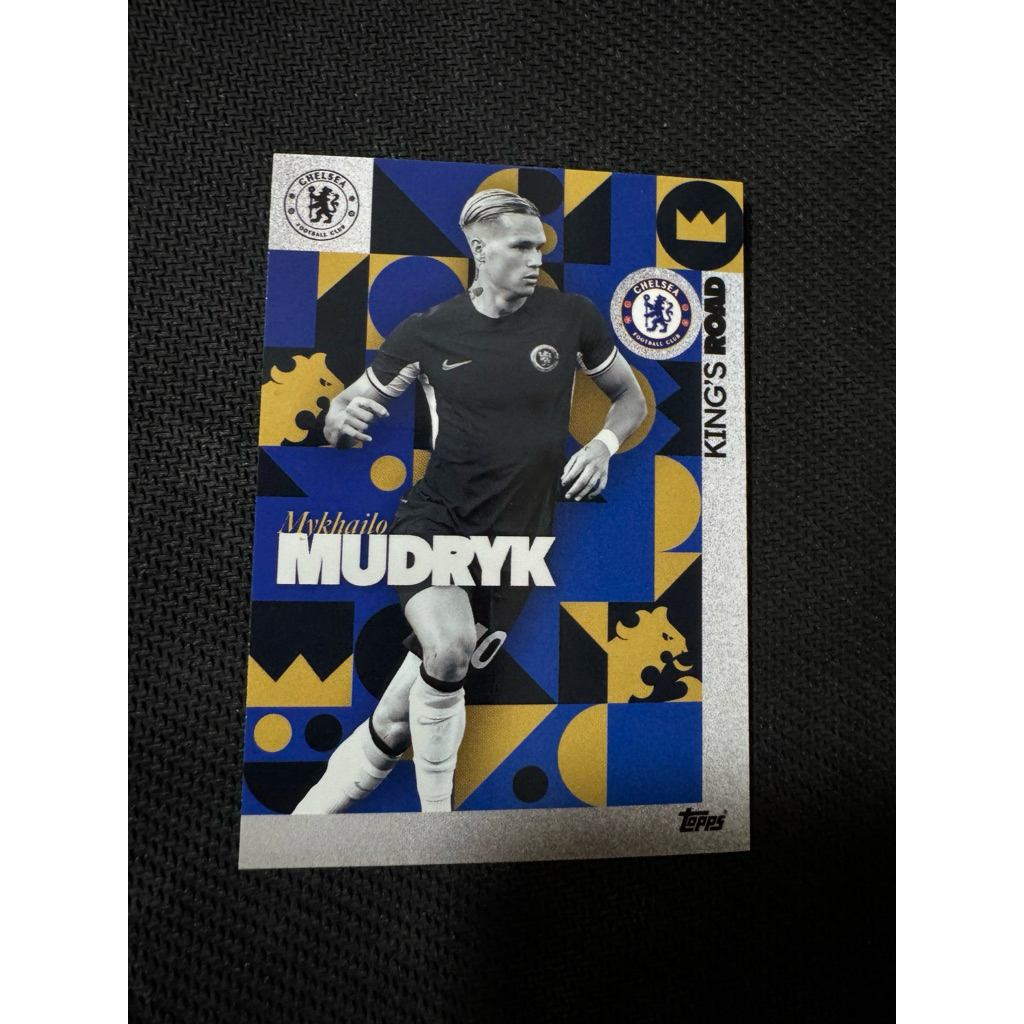 2024 ชุดพัดลมการ์ดฟุตบอล Topps Chelsea Mykhailo Mudryk 31 Kings Road